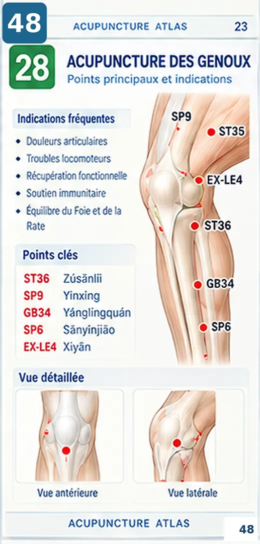 Acupuncture des genoux