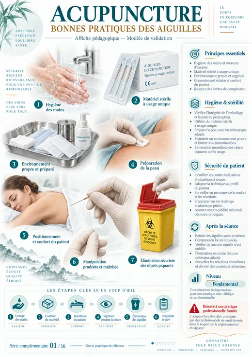 Bonnes pratiques des aiguilles d'acupuncture